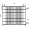 Mobile fence | 'Standard' | height: 2,00 m | Compensation elementwidth: 2,20 m
